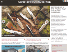 Tablet Screenshot of coutellerie-chambriard.com